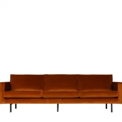 Discount Woood BRONCO Grand canapé 4 places vintage velours