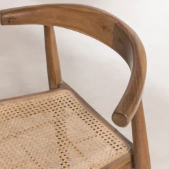 Online Drawer BUNGA Lot de 2 chaises en teck et cannage