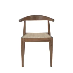 Online Drawer BUNGA Lot de 2 chaises en teck et cannage