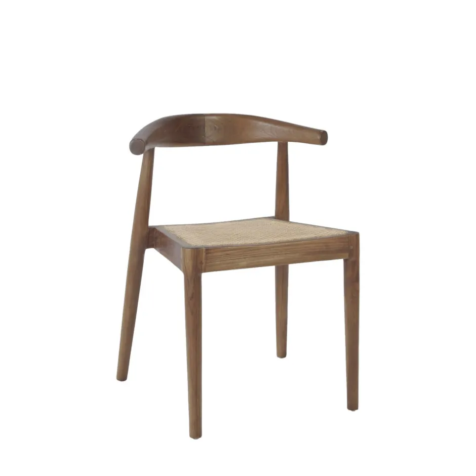 Online Drawer BUNGA Lot de 2 chaises en teck et cannage