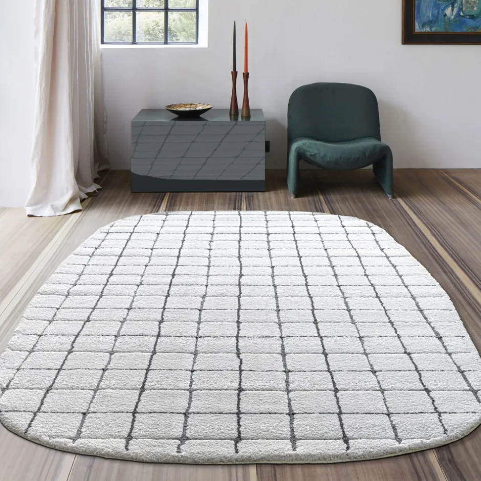 Discount Drawer BYRON VI Tapis contemporain ovale