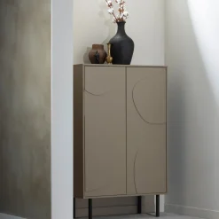 Sale Woood CADIZ Buffet haut 2 portes en bois H135cm