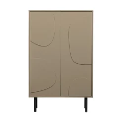 Sale Woood CADIZ Buffet haut 2 portes en bois H135cm