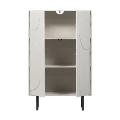 Sale Woood CADIZ Buffet haut 2 portes en bois H135cm