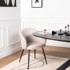 Clearance Drawer CALABRA Lot de 2 fauteuils de table en tissu et métal