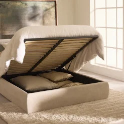 Best Drawer CALI Lit coffre en tissu 160x200cm
