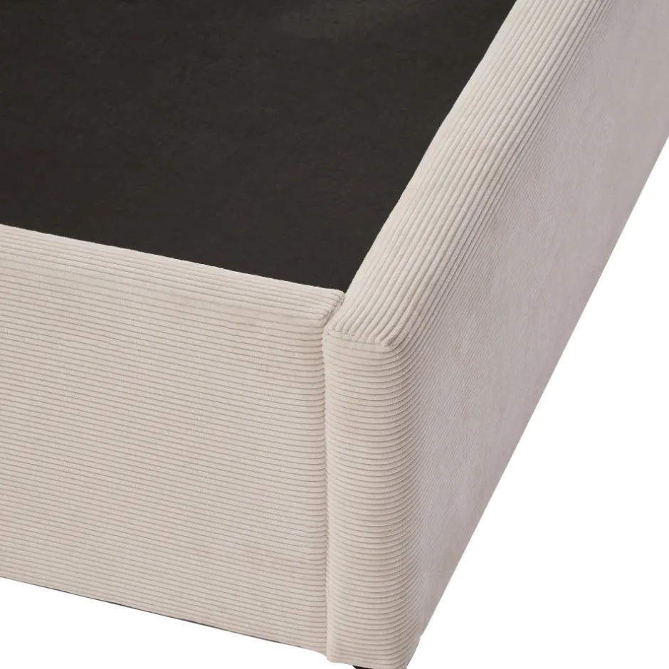 Best Drawer CAMA Lit coffre en velours côtelé 160x200cm