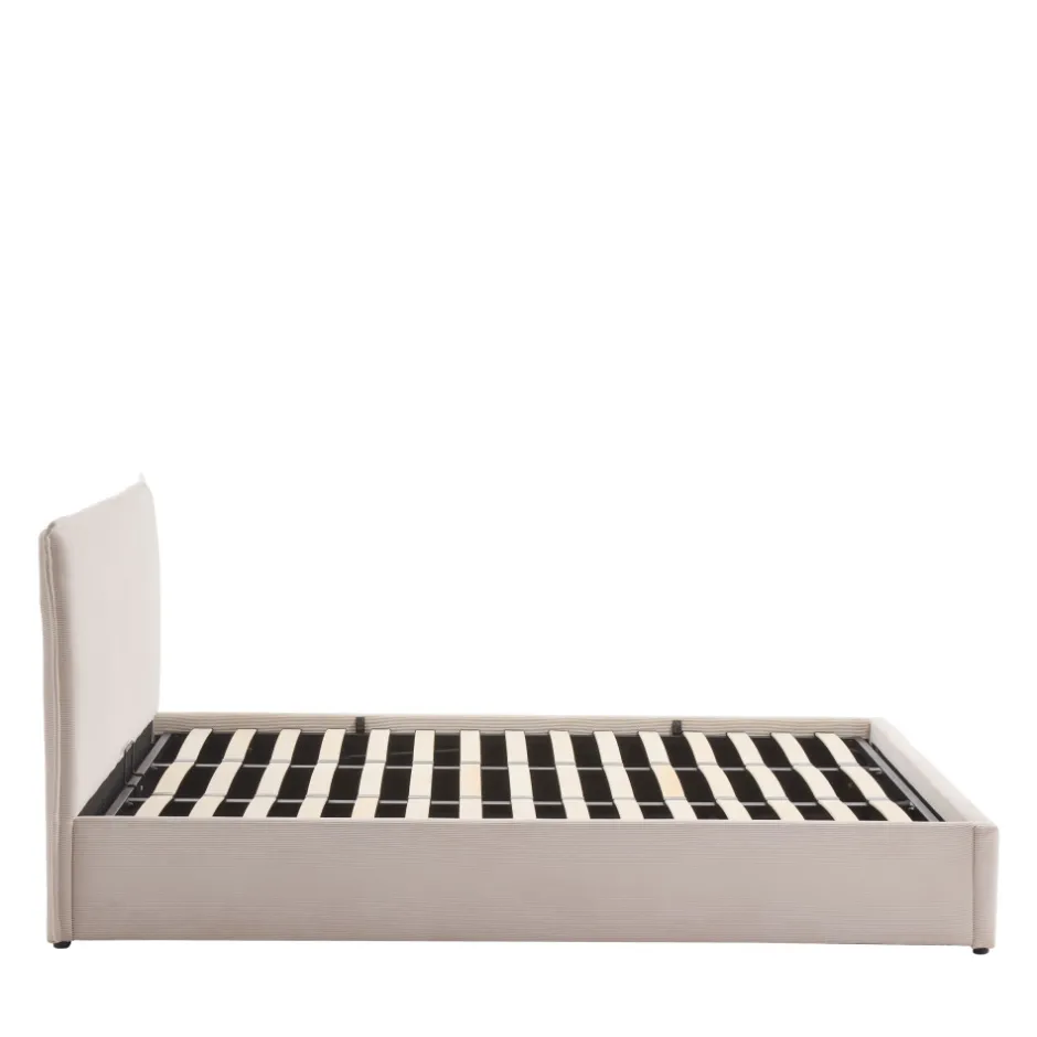 Hot Drawer CAMA Lit coffre en velours côtelé 180x200cm