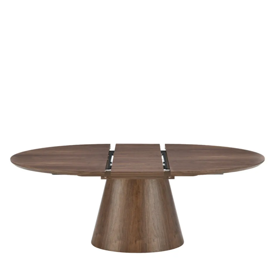 Drawer CAMI Table à manger extensible 6 à 8 personnes ovale en bois