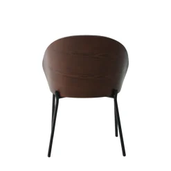 New House Nordic CANELAS Lot de 2 chaises en tissu et métal