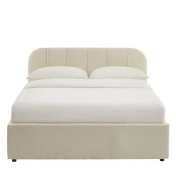 Online No name CARMEN Lit coffre en tissu chenille 140x190cm