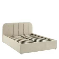 Online No name CARMEN Lit coffre en tissu chenille 140x190cm