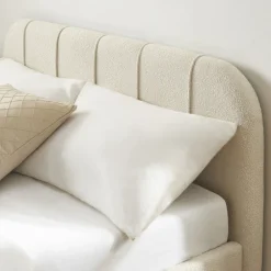 Online No name CARMEN Lit coffre en tissu chenille 140x190cm