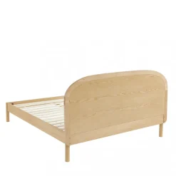 Hot Drawer CARRIE Lit en tissu bouclette et bois 160x200cm