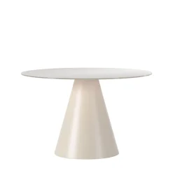 Hot Drawer CELESTE Table à manger 4 personnes ronde en verre trempé et métal ø120cm
