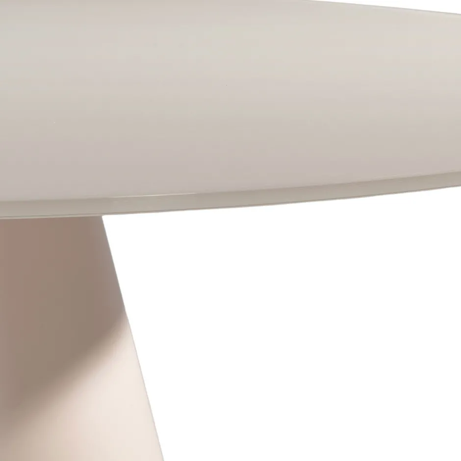 Hot Drawer CELESTE Table à manger 4 personnes ronde en verre trempé et métal ø120cm
