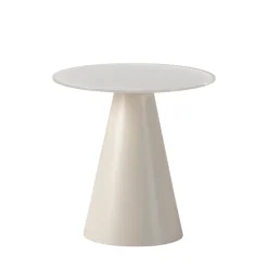 Online Drawer CELESTE Table d'appoint ronde en verre trempé et métal ø45cm