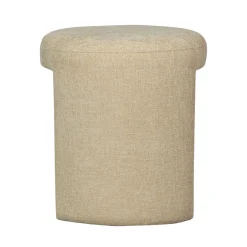 Hot Woood CHARLIE Pouf rond en tissu ø45cm