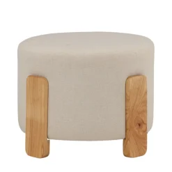 Discount Venture Home COFFEY Pouf rond en tissu ø52,5cm