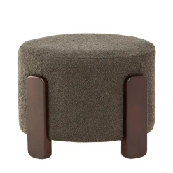 Online Venture Home COFFEY Pouf rond en tissu bouclette ø52,5cm