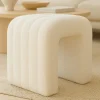 Outlet House Nordic COLMA Pouf en tissu bouclette