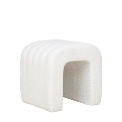 Outlet House Nordic COLMA Pouf en tissu bouclette