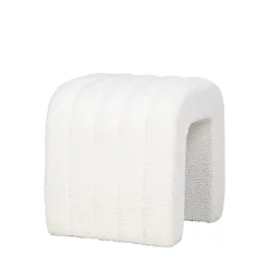 Outlet House Nordic COLMA Pouf en tissu bouclette