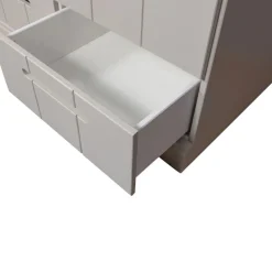 Discount Woood CONNECT Armoire en pin 2 portes 2 tiroirs