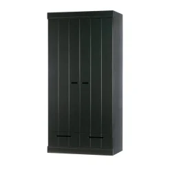 Discount Woood CONNECT Armoire en pin 2 portes 2 tiroirs