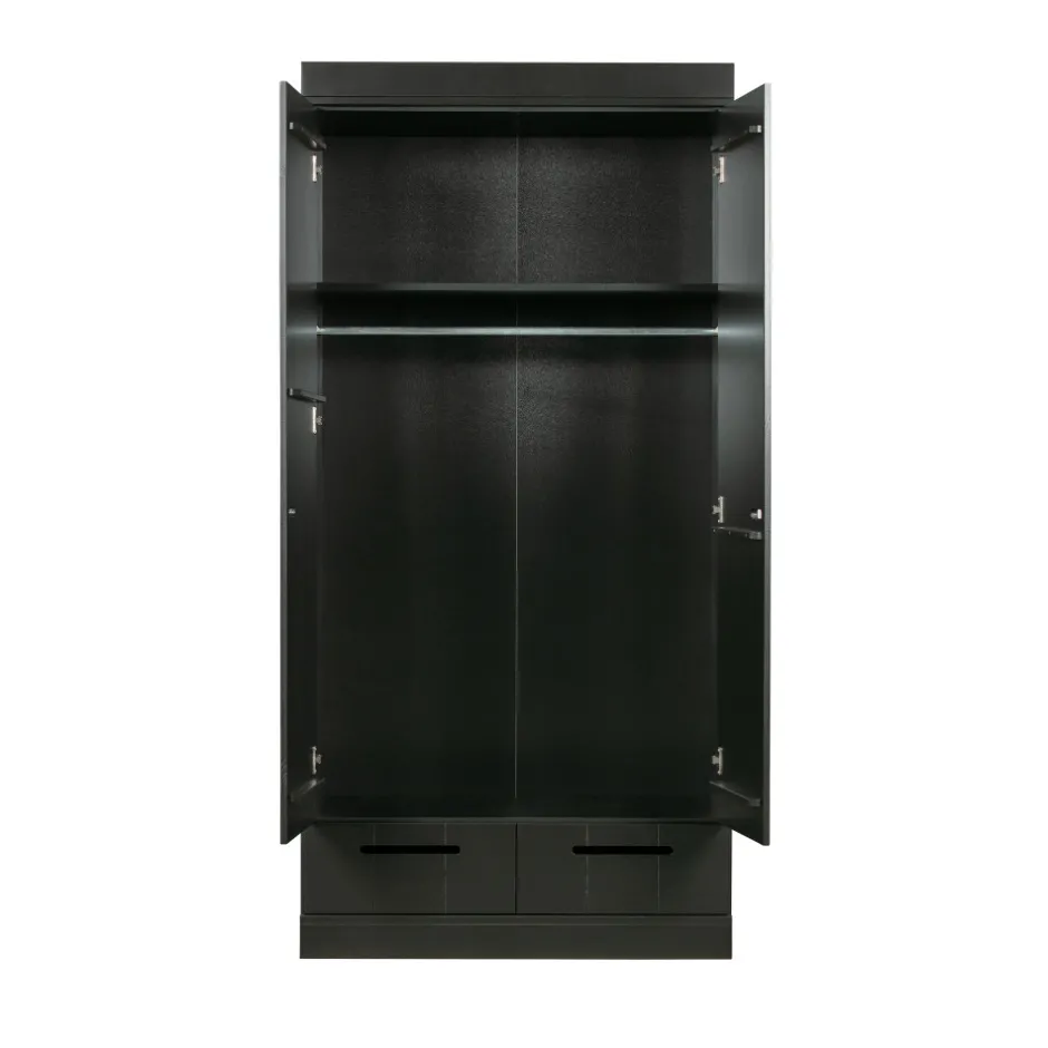 Discount Woood CONNECT Armoire en pin 2 portes 2 tiroirs