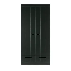Discount Woood CONNECT Armoire en pin 2 portes 2 tiroirs