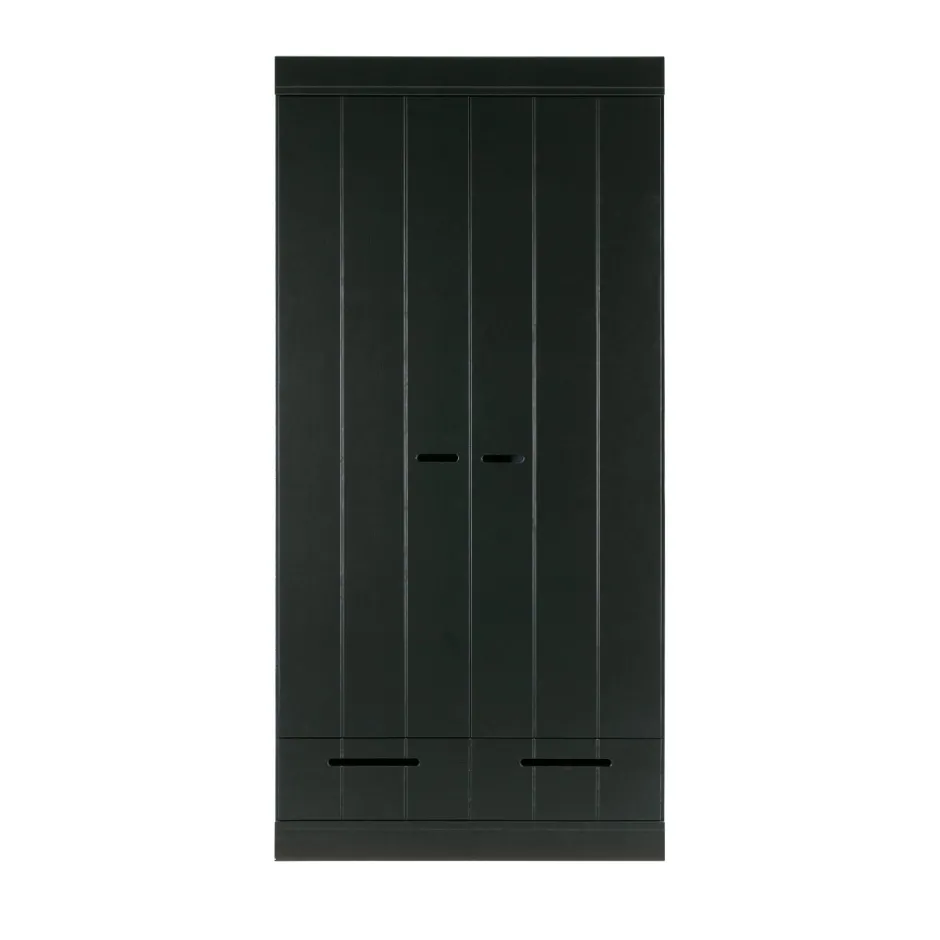 Discount Woood CONNECT Armoire en pin 2 portes 2 tiroirs