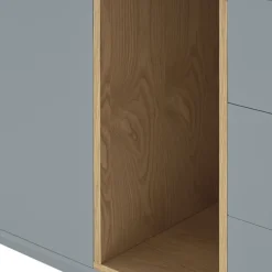 Outlet Teulat CORVO Buffet 1 porte 3 tirois en bois L136,8cm