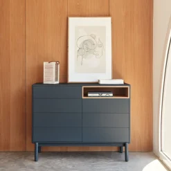 Online Teulat CORVO Commode 7 tiroirs 1 niche en bois L120xH90cm
