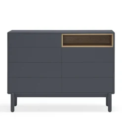 Online Teulat CORVO Commode 7 tiroirs 1 niche en bois L120xH90cm