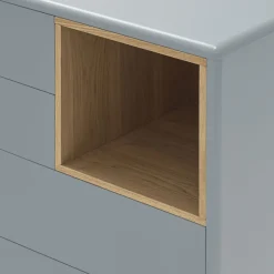 Online Teulat CORVO Commode 4 tiroirs 1 niche en bois L90xH90cm