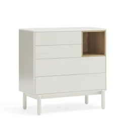 Online Teulat CORVO Commode 4 tiroirs 1 niche en bois L90xH90cm