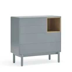 Online Teulat CORVO Commode 4 tiroirs 1 niche en bois L90xH90cm