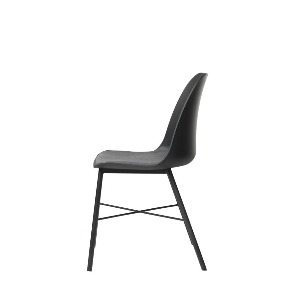 Sale No name CURVI Lot de 2 chaises en plastique et métal