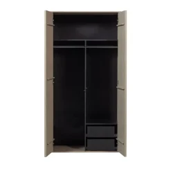 Hot Vtwonen DAILY Armoire 2 portes, 2 tiroirs en bois H200cm