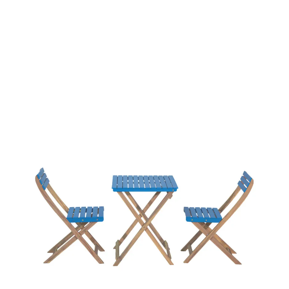 Sale Drawer DANA Set bistrot pliant de jardin 2 personnes en bois