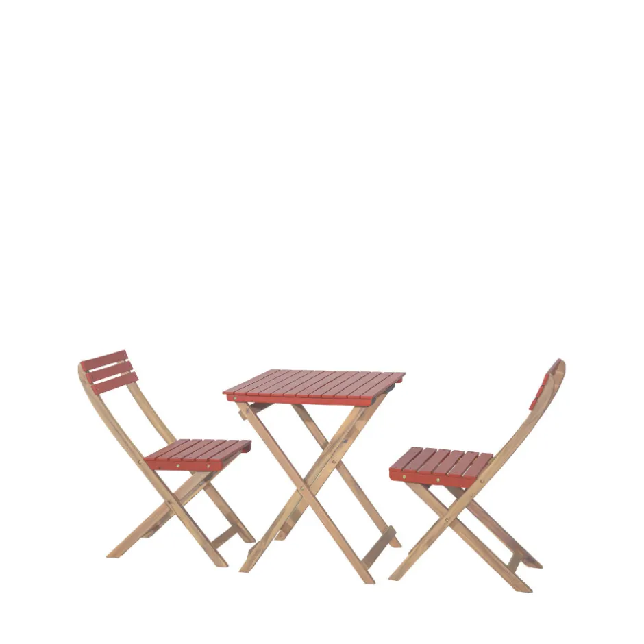 Sale Drawer DANA Set bistrot pliant de jardin 2 personnes en bois
