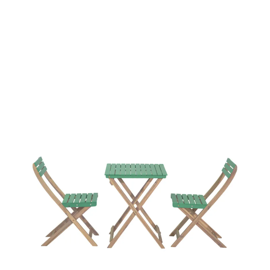 Sale Drawer DANA Set bistrot pliant de jardin 2 personnes en bois