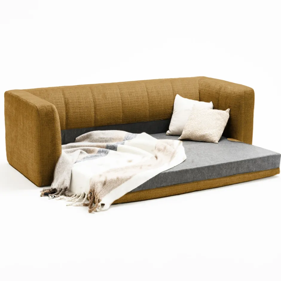 Sale Drawer DANAE Canapé convertible 4 places en tissu chenille