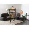 Discount No name DENISE Table basse ronde en métal et bois ø61cm