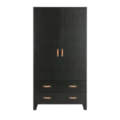 Woood DIAN Armoire vestiaire pour enfant 2 portes 2 tiroirs