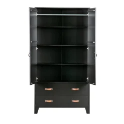 Woood DIAN Armoire vestiaire pour enfant 2 portes 2 tiroirs