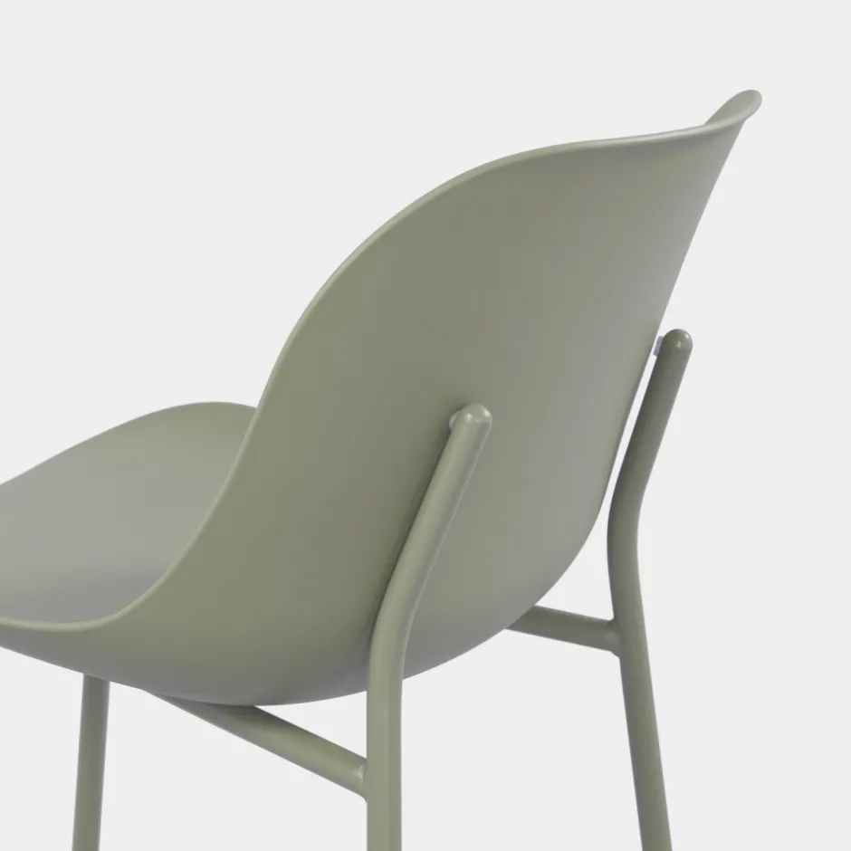 Hot Drawer DIEGO Lot de 4 chaises intérieur et extérieur en plastique et métal