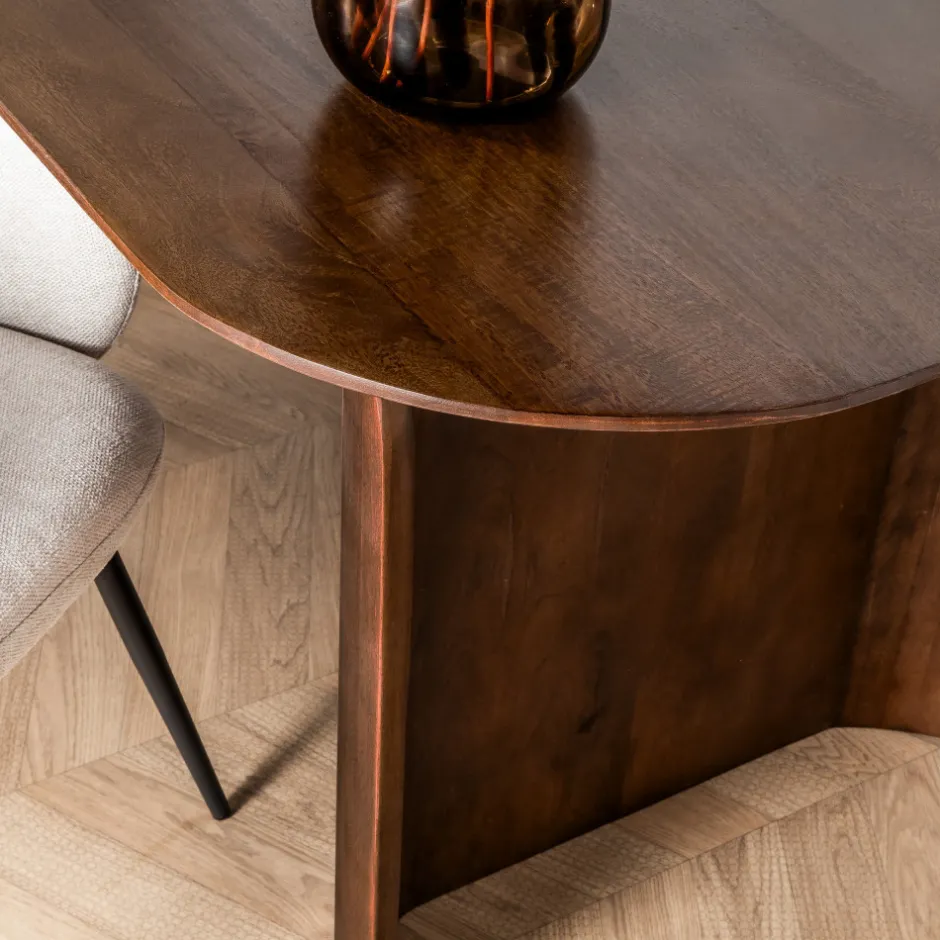 New Drawer DUMAI Table à manger 8 personnes en bois massif