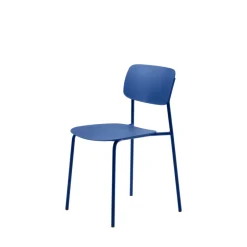 Discount No name ELIN Lot de 4 chaises en plastique et métal